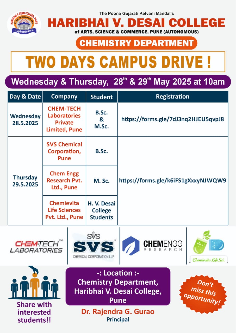 Chemistry Two Days Campus Drive